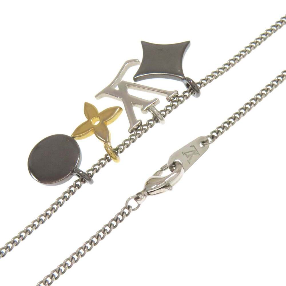 LOUIS VUITTON Silver Necklace - Picture 2 of 9